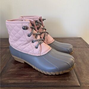 pink duck boots